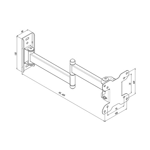 Кріплення ТВ поворотне Simpler 13ET 18-28
