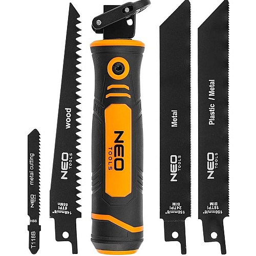 Пила садовая Neo Tools держатель, 15см, 24 TPI, 18 TPI, 6 TPI, двухкомпонентная рукоятка, 0.182кг