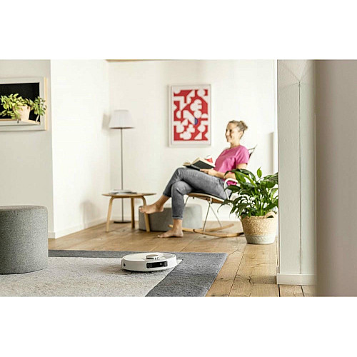 Робот-пылесос Karcher RCV 5, h=9.7см, влажная уборка, контр пыль -0.330л, вода -0.240л, автон. работа до 120мин, белый