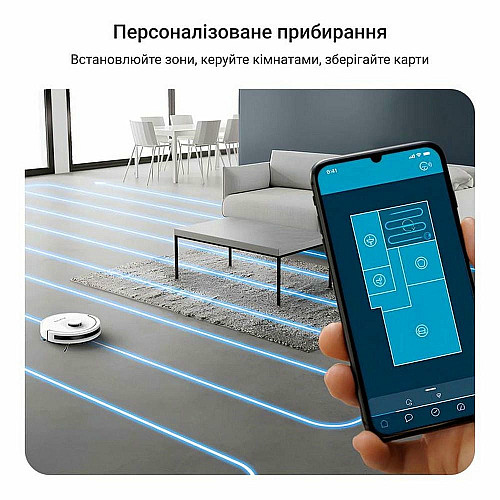 Робот-пылесос Rowenta моющий X-Plorer Serie 90, 6000ПаВт, h=9.7см, 0.26л, конт пыль -0.29л, автон. работа до 270мин, белый