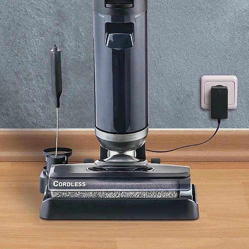 Пылесос Thomas беспроводной AQUA FLOORCLEANER CORDLESS, 150Вт, конт пыль -0,75л, автон. работа до 35мин, вес-4кг, НЕРА, голубой