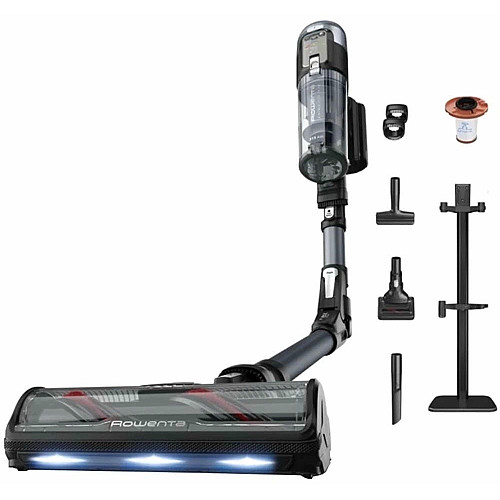 Пылесос Rowenta беспроводной X-Force Flex 16.60 Animal, 315Вт, влажная уборка, конт пыль -0.65л, автон. работа до 120мин, HEF system 99,9%, черно-серый