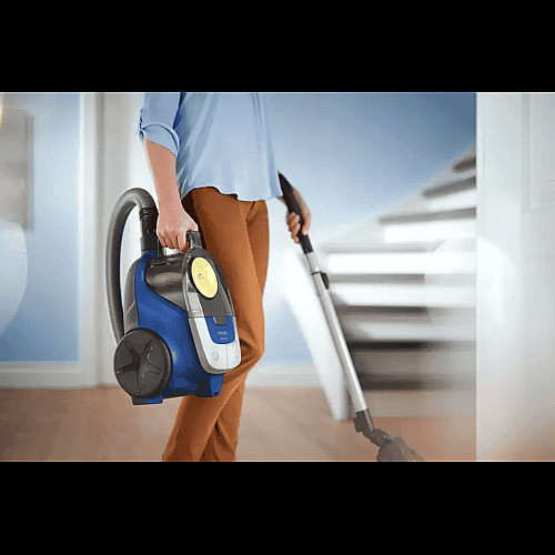 Пылесос Philips контейнерный 2000 series, 850Вт, конт пыль -1,3л, микрофибра, сине-желтый