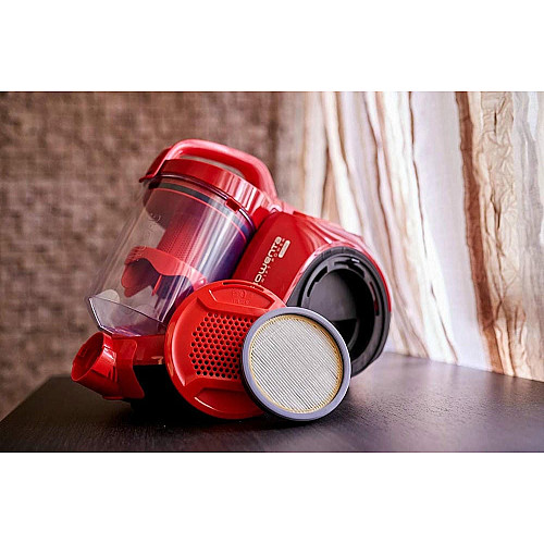 Пылесос Rowenta контейнерный Swift Power Cyclonic, 750Вт, пыль -1.2л, НЕРА, красный