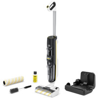 Пилосос karcher безпровідний FCV 4 Dry Extra, вологе прибирання, конт пил -0.45л, вода -0.75л, автон. робота до 45хв, самоочищення, білий