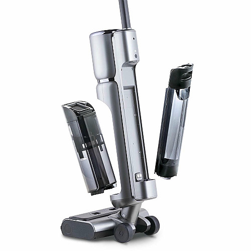 Пылесос Thomas беспроводной AQUA FLOORCLEANER CORDLESS, 150Вт, конт пыль -0,75л, автон. работа до 35мин, вес-4кг, НЕРА, голубой