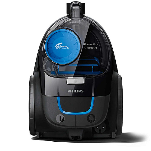 Пылесос Philips контейнерный PowerPro Compact, 900Вт, конт пыль -1,5л, НЕРА13, черный