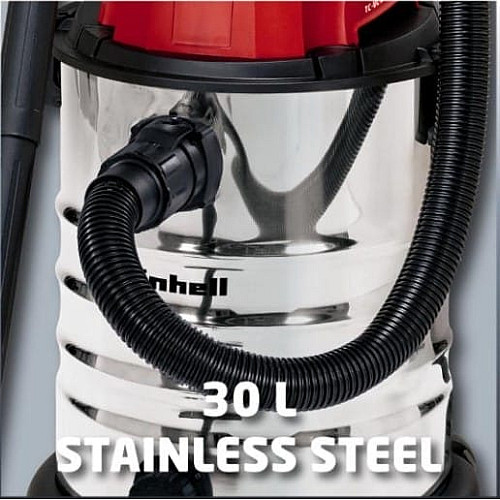 Пылесос профессиональный Einhell TC-VC 1930 S 190мБар контейнер 30л 5.6кг