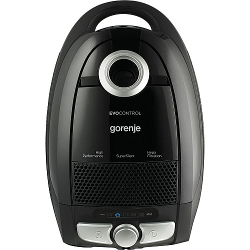 Пылесос Gorenje мешковый, 800Вт, конт пыль -3л, HEPA, телескоп трубка, черный