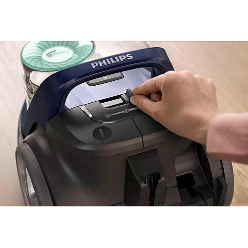 Пылесос Philips контейнерный 5000 series, 900Вт, конт пыль -1,5л, НЕРА, турбощетка, синий