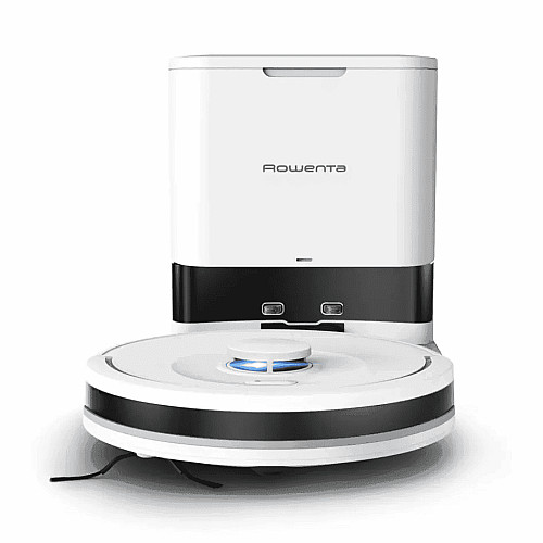 Робот-пылесос Rowenta моющий X-PLORER Serie 90+, 6000ПаВт, h=9.7см, 0.26л, конт пыль -0.29л, автон. работа до 270мин, белый