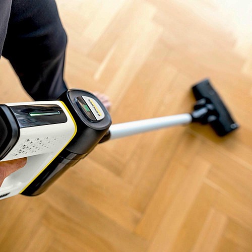 Пылесос Karcher беспроводной VC 7 Cordless yourMax, 350Вт, конт пыль -0.8л, автон. работа до 60мин, вес-2.57кг, HEPA 12, белый