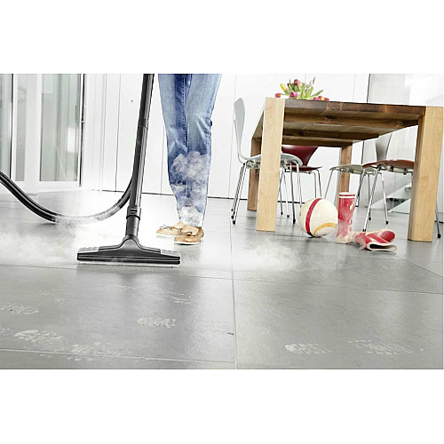 Паропилосос Karcher SV 7, 2200Вт, вологе прибирання, вода -0.45л, HEPA, обробка парою, біло-чорний
