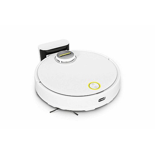 Робот-пылесос Karcher RCV 3, 400Вт, h=9.4см, влажная уборка, пыль -0.5л, вода -0.17л, автон. работа до 120мин, вес-3.7кг, НЕРА, белый