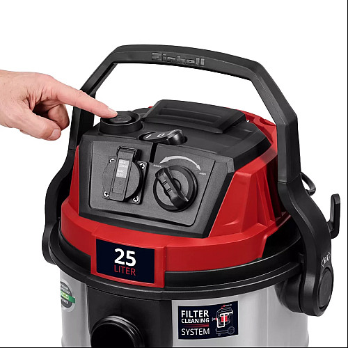 Пилосос професійний Einhell TE-VC 2580 SACL 1100Вт 200мбар контейнер 25л 230В/2200Вт вологе/сухе прибирання 6.9кг