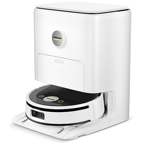 Робот-пилосос karcher RVF 7 Comfort, вологе прибирання, конт пил -0.25л, вода -0.30л, Bluetooth зарядна станція, білий