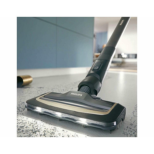 Пылесос Philips беспроводной AquaTrio, влажная уборка, конт пыль -0.42л, автон. работа до 25мин, PowerCyclone Aqua, черный