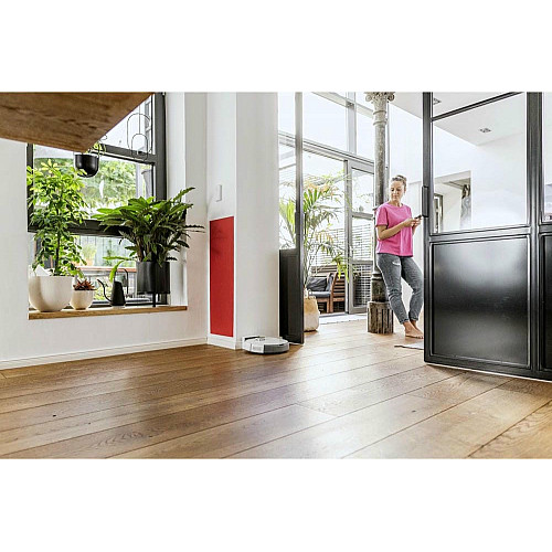 Робот-пылесос Karcher RCV 5, h=9.7см, влажная уборка, контр пыль -0.330л, вода -0.240л, автон. работа до 120мин, белый