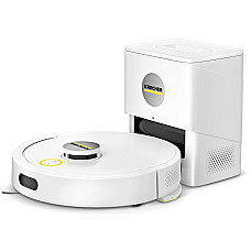 Робот-пилосос karcher RVC 3 Comfort, h=0.97см, вологе прибирання, конт пил -0.24л, вода -0.28л, автон. робота до 130хв, Bluetooth зарядна станція , білий