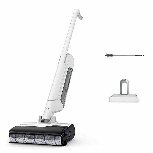 Пылесос Rowenta беспроводной моющий X-Clean 10, 200Вт, конт пыль -0.67л, конт для воды-0.79л, автон. работа до 60мин, вес-4.15кг, НЕРА, белый