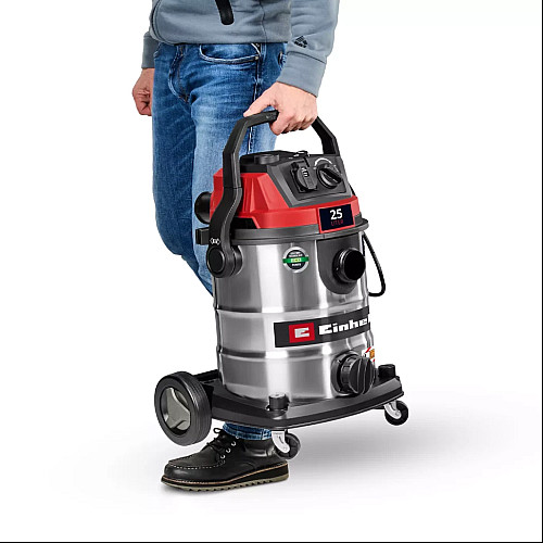 Пилосос професійний Einhell TE-VC 2580 SACL 1100Вт 200мбар контейнер 25л 230В/2200Вт вологе/сухе прибирання 6.9кг