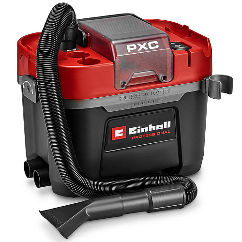 Пилосос професійний акумуляторний Einhell Professional TP-VC 18/10 Li BL 18В 130мбар контейнер 10л вологе/сухе прибирання Dust Class L 3.05кг без АКБ та ЗП
