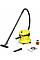 Пылесос профессиональный Karcher WD 2 Plus V-12/4/18/C 1000Вт контейнер 12л 4.25кг