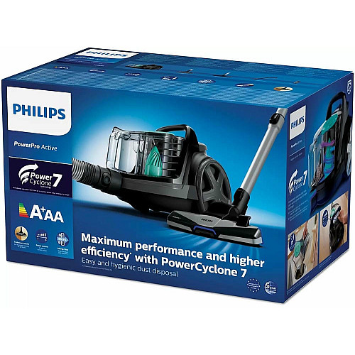 Пилосос Philips контейнерний 5000 Series, 900Вт, конт пил -1,5л, НЕРА, чорний