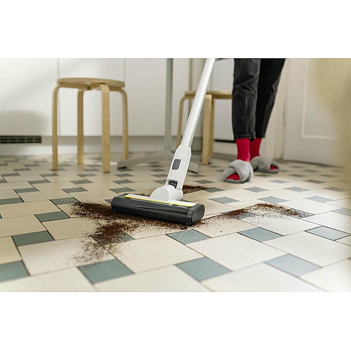 Пылесос Karcher беспроводной KVA 2, конт пыль -0.6л, автон. работа до 40мин, вес-2.06кг, белый