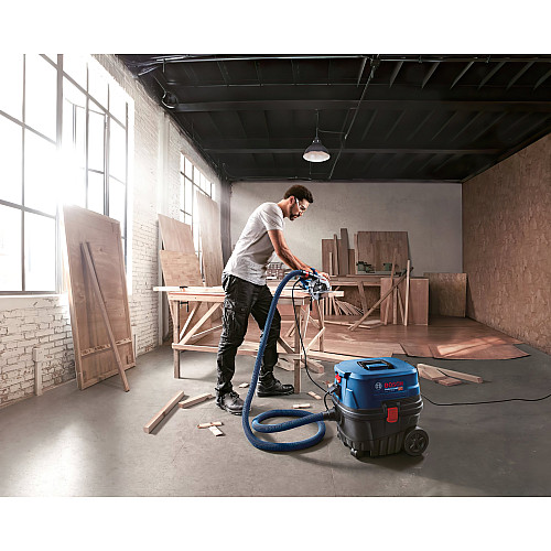 Пилосос професійний Bosch Professional GAS 12-25 PL 1350Вт 200мБар контейнер 25л НЕРА Н13 9кг