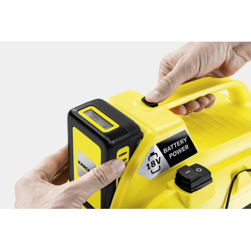 Пилосос професійний Karcher WD 1 Compact Battery, 18В, контейнер 7л, 3.14кг, без АКБ та ЗП