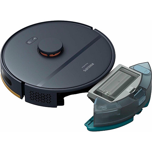 Робот-пылесос Philips Series 2000, h=9.7см, влажная уборка, пыль -0.38л, вода -0.3л, автон. работа до 120мин, EPA 11, Wi-Fi, темно-синий