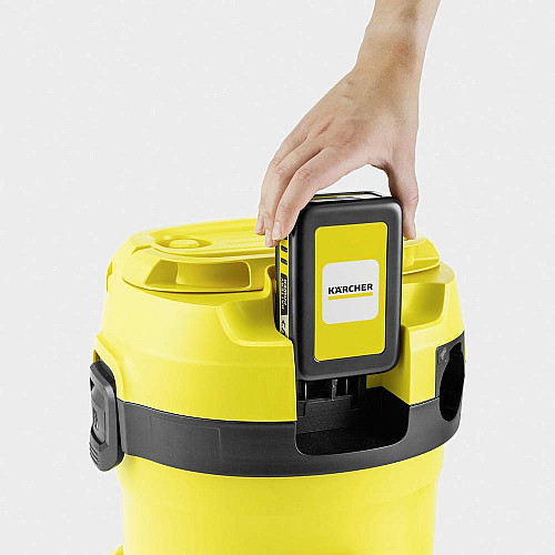 Пылесос профессиональный аккумуляторный Karcher WD 2-18 18В контейнер 12л без АКБ и ЗП