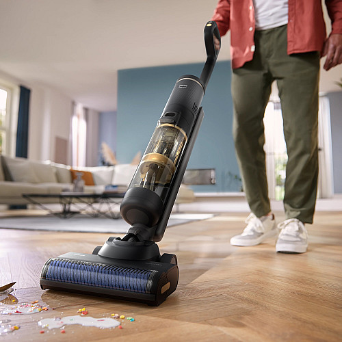Пилосос Philips безпровідний Series 7000 AquaTrio, вологе прибирання, конт пил -0.42л, автон. робота до 45хв, PowerCyclone Aqua, чорний
