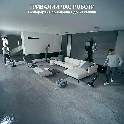 Пылесос Rowenta беспроводной моющий X-Clean 7, 250Вт, конт пыль -0.5л, конт для воды-0.65л, автон. работа до 50мин, вес-4.2кг, НЕРА, черный