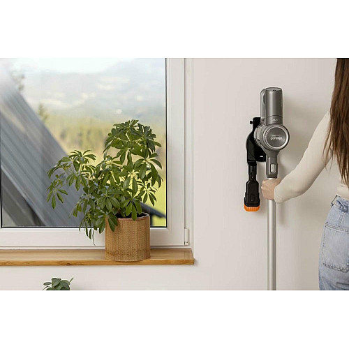 Пилосос Gorenje бездротовий, 95Вт, конт пил -0.5л, автон. робота до 60хв, HEPA, 2 в 1, підсвічування, індикатор, антрацит
