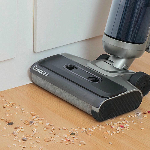 Пылесос Thomas беспроводной AQUA FLOORCLEANER CORDLESS, 150Вт, конт пыль -0,75л, автон. работа до 35мин, вес-4кг, НЕРА, голубой