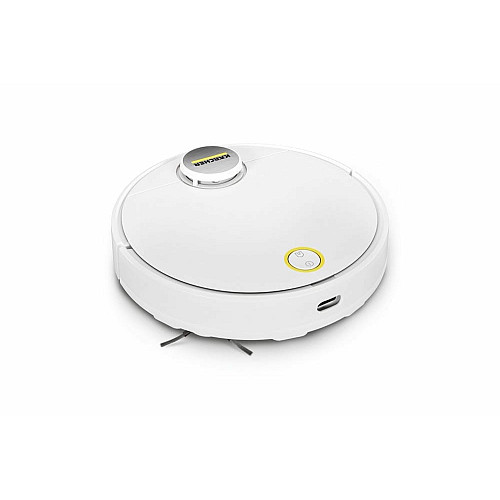 Робот-пылесос Karcher RCV 3, 400Вт, h=9.4см, влажная уборка, пыль -0.5л, вода -0.17л, автон. работа до 120мин, вес-3.7кг, НЕРА, белый