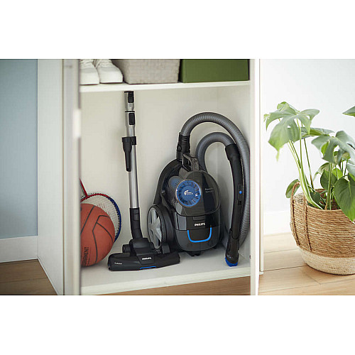Пылесос Philips контейнерный PowerPro Compact, 900Вт, конт пыль -1,5л, НЕРА13, черный