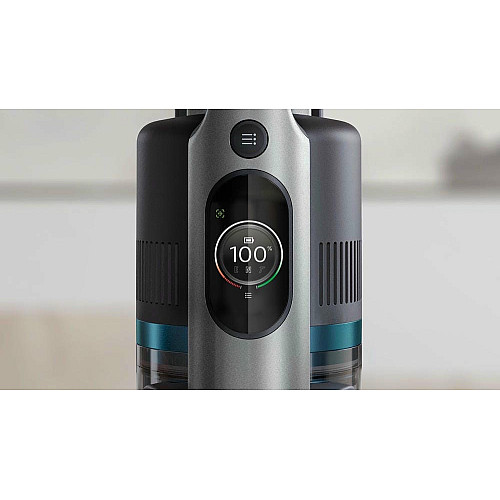 Пылесос Philips беспроводной Aqua Plus, влажная уборка, конт пыль -0.6л, автон. работа до 30мин, вес-1.7кг, НЕРА, турборежим, синий