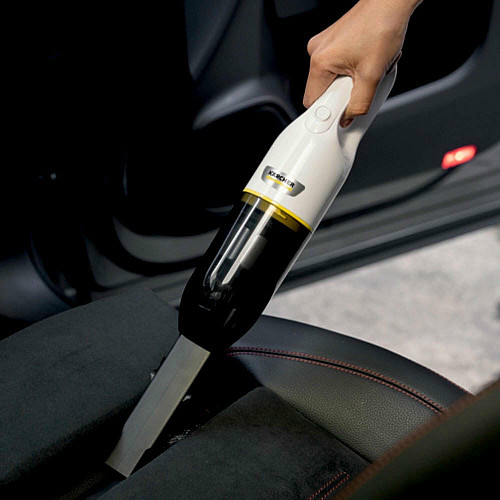Пылесос Karcher автомобильный CVH 2, 70Вт, конт пыль -0.15л, автон. работа до 10мин, белый