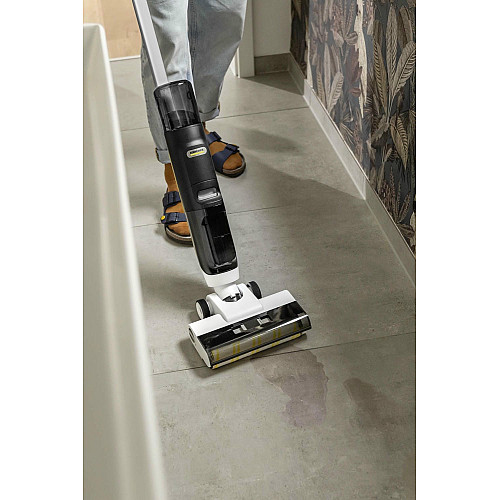 Пилосос Karcher безпровідний FCV 3, 160Вт, конт пил -0.45л, вода -0.8л, автон. робота до 30хв, вага-3.7кг, 3в1, білий