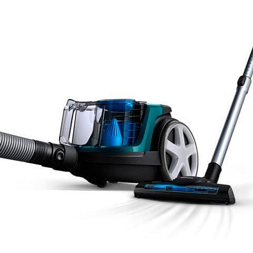 Пылесос Philips контейнерный 3000 series , 900Вт, конт пыль -1,5л, НЕРА, турбощетка, черно-зеленый