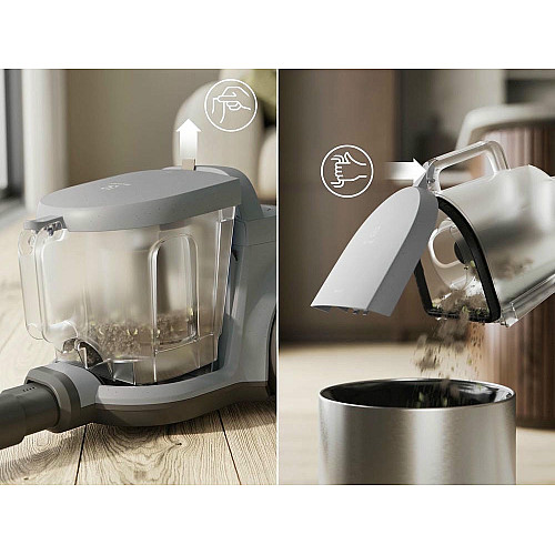 Пылесос Electrolux контейнерный, 850Вт, пыль -2л, HEPA12, 3 насадки, серый
