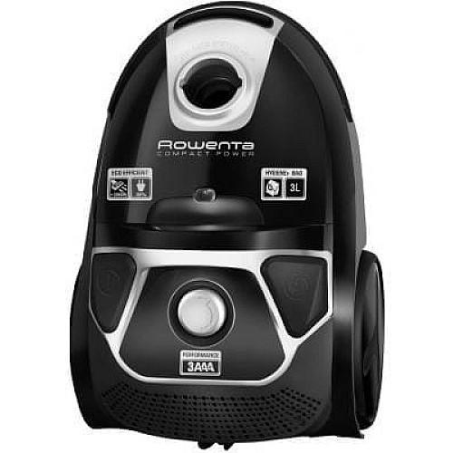 Пылесос Rowenta мешковый Compact Power Animal Care, 750Вт, конт пыль -3л, НЕРА13, турбощетка, черный