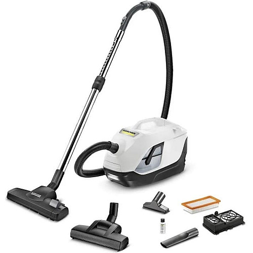 Пылесос Karcher моющий DS 6 Plus, 650Вт, пыль -0.6л, вода -2 л, НЕРА, белый