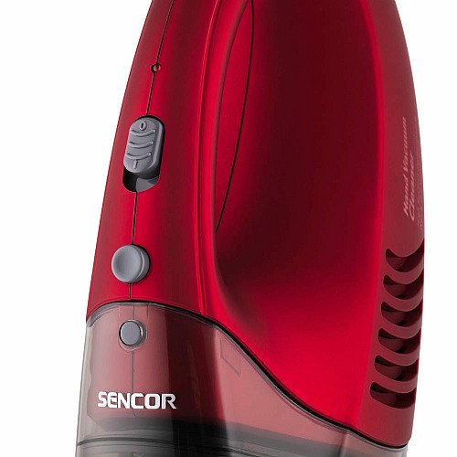 Пылесос Sencor автомобильный, 450Вт, конт пыль -0.5л, автон. работа до 15мин, вес-1.5кг, красный