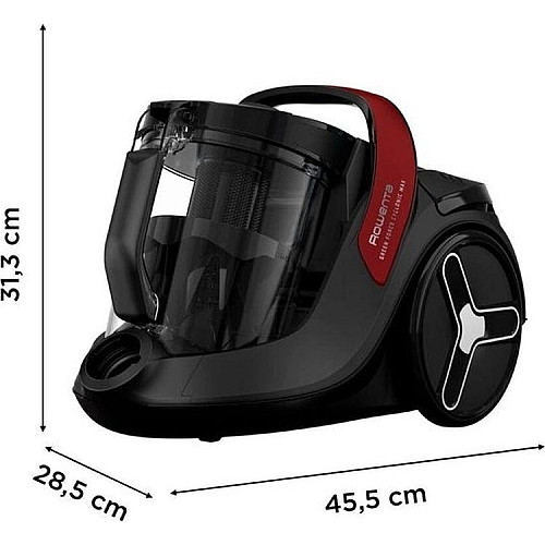 Пилосос Rowenta контейнерний Green Force Cyclnic Max, 900Вт, конт пил -2.6л, НЕРА, чорний