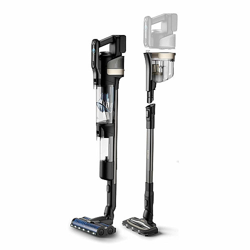 Пылесос Philips беспроводной AquaTrio, влажная уборка, конт пыль -0.42л, автон. работа до 25мин, PowerCyclone Aqua, черный