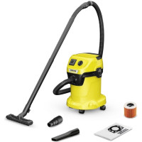 Пылесос профессиональный Karcher WD 3 P V-17/4/20 1000Вт розетка 220В контейнер 17л 4.86кг
